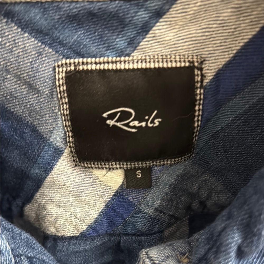 Rails Indigo and White Checkered Shirt - Picture 3 of 5